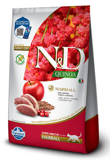 N&D QUINOA HAIRBALL FELINO 1.5kg