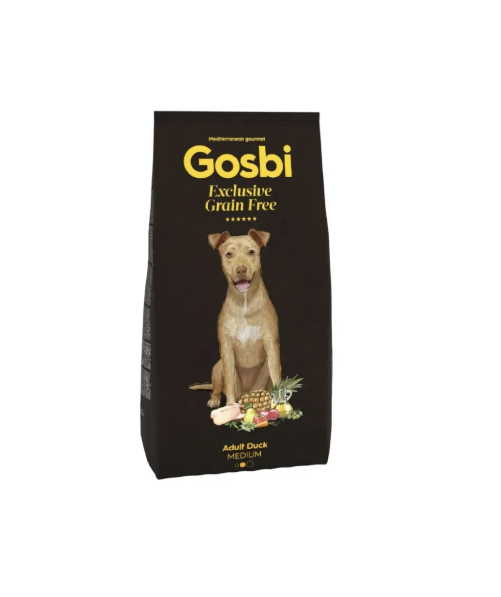 Comida Seca Para Perros Gosbi Exclusive Grain Free Adult Duck Medium 3 Kg