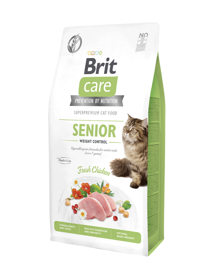 BRIT CARE CAT GRAIN-FREE SENIOR AND WEIGHT CONTROL 2 KG