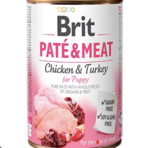 Brit Paté & Meat Chicken & Turkey for Puppy 400G Alimento Para Perro