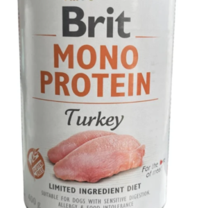 Brit Mono Protein Turkey Alimento Humedo Para Perro Lata De 400G